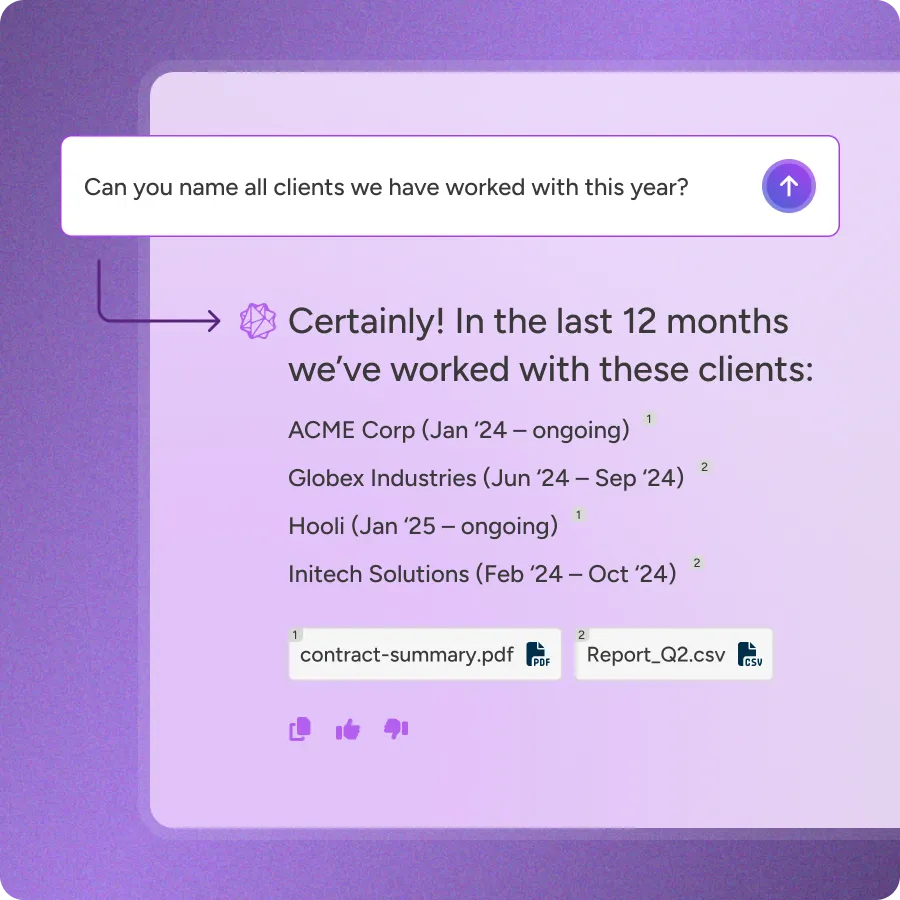 DataQI Assistant chat interface for manufacturing knowledge retrieval